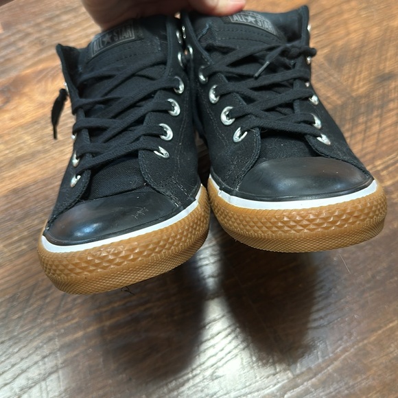 Black mid converses - Picture 3 of 7